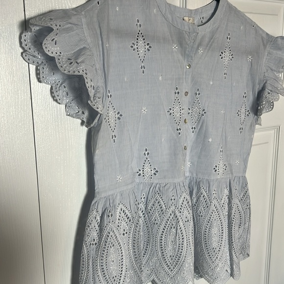 Joie Embroidered Lace Top - Picture 7 of 12